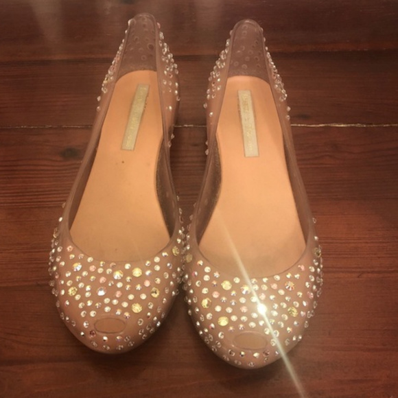 J.Maskrey for Melissa Couture Swarovski Flats - Picture 1 of 6